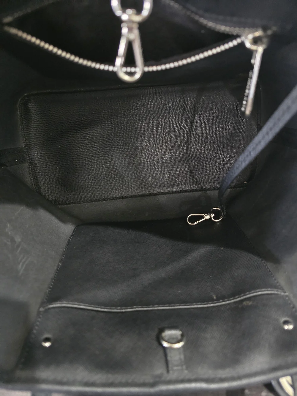 Michael Kors Black & White Houndstooth Tote Bag